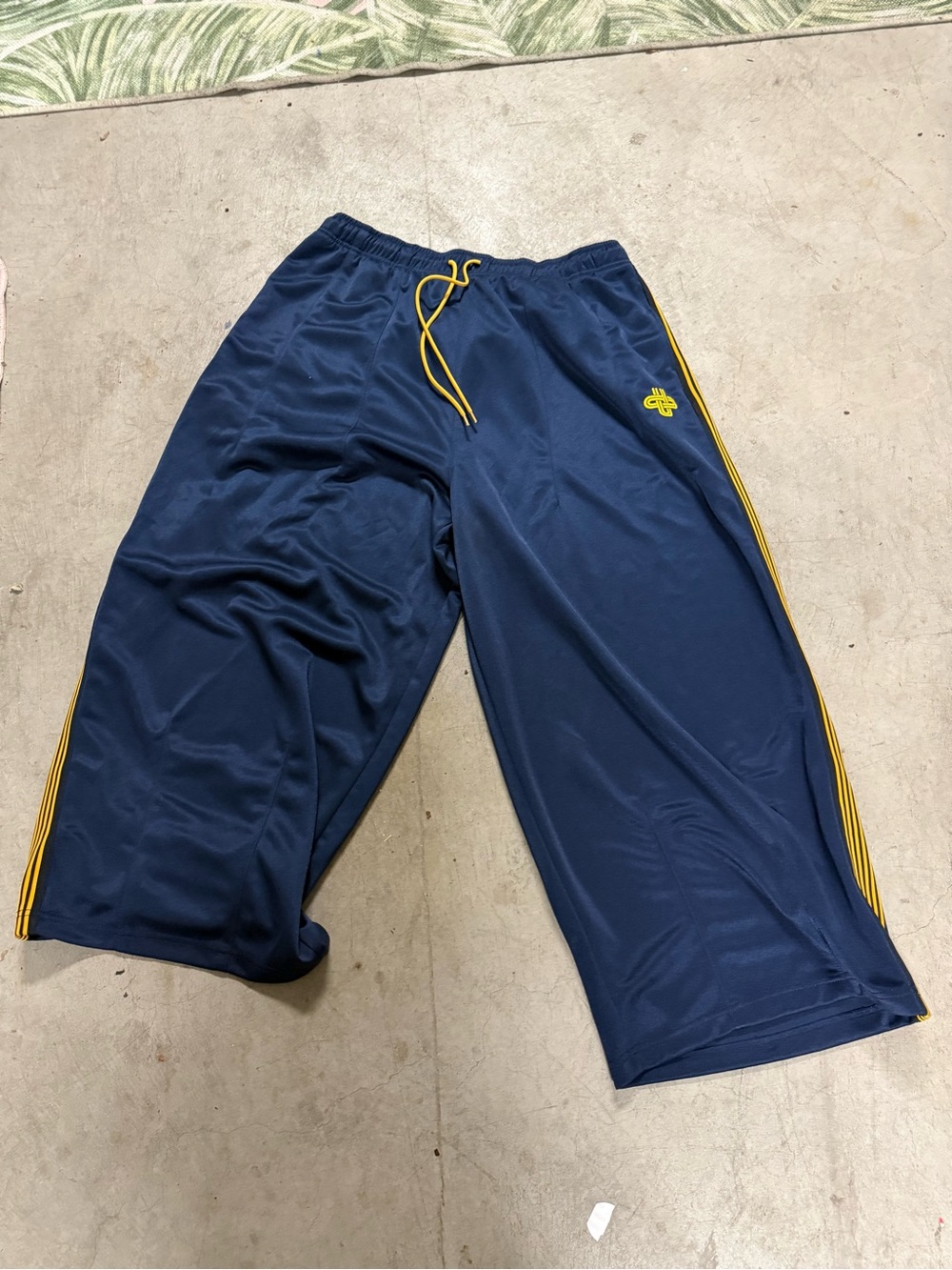 Urban Outfitters Navy Jogger Pants with Yellow Trim